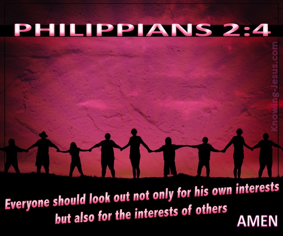 Philippians 2:4 Look Out For The Interests Of Others (pink)